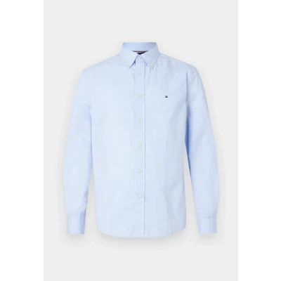 Afbeelding van Tommy Hilfiger CORE FLEX Solid Shirt Overhemd, Heren, Maat: Medium, Olive