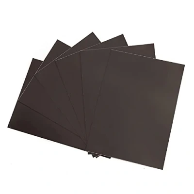 Afbeelding van ZADAWERK® magneetfolie 1,2 mm DIN A4 6 stuks zelfklevend zwart koelkastmagneten maken lichtmetalen voorwerpen ordenen