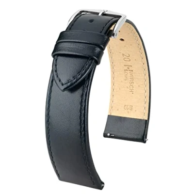 Afbeelding van HIRSCH Unisex horlogeband rundboxleer model Osiris 19 mm, Riemen.