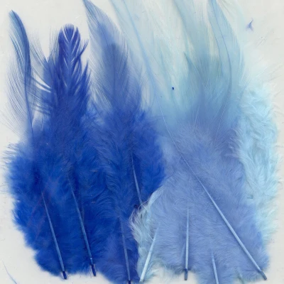 Afbeelding van Veren blauw mix 9 15 cm ST