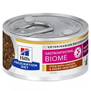 Afbeelding van Hill&quot;;s Prescription Diet Gastrointestinal Biome stoofpotje kat met kip &amp; groenten blik 1 tray (24 x 82 g)