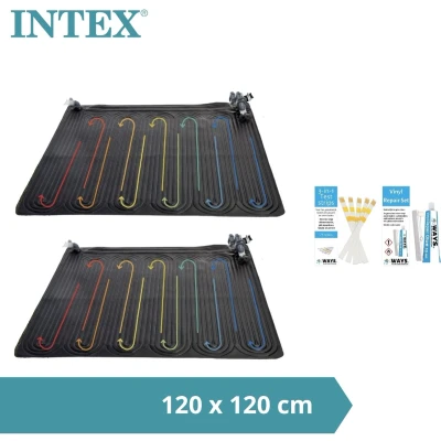 Afbeelding van Intex Zwembad verwarming 2x Solarmat &amp; WAYS Reparatieset en Teststrips
