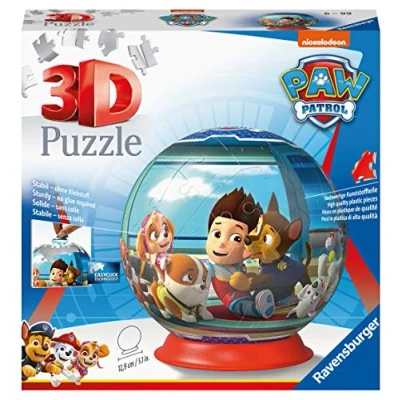 Afbeelding van Paw Patrol Puzzleball 3D puzzel 72 stukjes