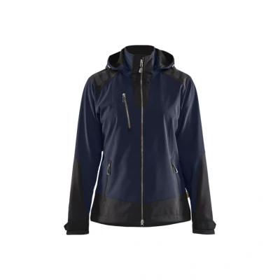 Afbeelding van Blaklader Dames softshell jack 4719 2513 Donker marineblauw/Zwart