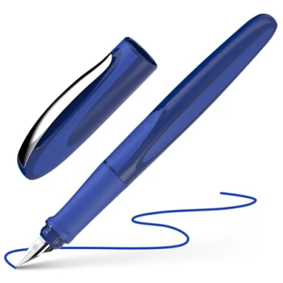 Afbeelding van Schneider 168215 Ray vulpen (rechtshandigen, incl. standaard inktpatroon koningsblauw) space blue