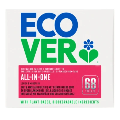Afbeelding van 5x Ecover Vaatwastabletten All in One 68 stuks