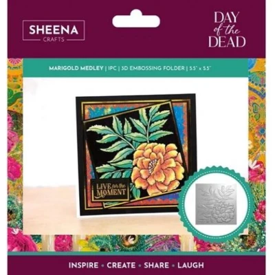 Afbeelding van Sheena Douglass Day of the Dead 3D Embossingfolder 5,5