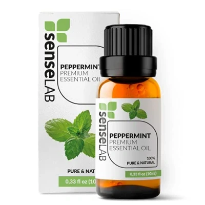 Afbeelding van SenseLAB Pepermunt etherische olie 100% zuivere natuurlijke pepermuntolie van therapeutische kwaliteit voor aromatherapie diffuser Externe bescherming(10 ml)