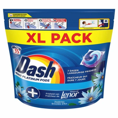 Afbeelding van Dash Wasmiddelcapsules 4in1 Pods Zeebries 35 stuks