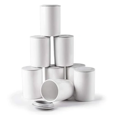 Afbeelding van Duronic P8YM2 Set van 8 Kleine Keramische Yoghurt Potjes Bekers voor YM1 en YM2 Maker Machine 8x 125 ml Potten Bakjes Individuele Porties Yoghurtmaker Yoghurtmachine