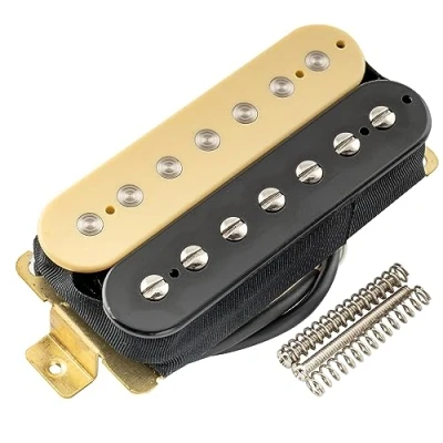 Afbeelding van Artec HBA117 Alnico 5 Ongecoverde Humbucker Element Hals Pickup 9,2K voor 7 Snarige Elektrische Gitaar, Zebra