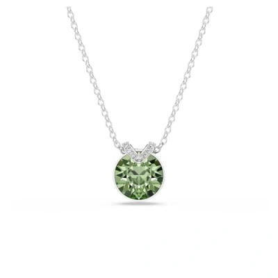 Afbeelding van Swarovski Bella V Round CUT Ketting, Dames, Maat: One Size, Green
