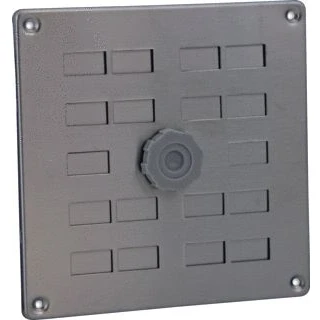 Afbeelding van Nedco rvs schuifrooster 160 x mm met gaas+draaiknop