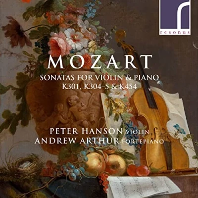 Afbeelding van Peter Hanson &amp; Andrew Arthur Mozart Sonatas For Violin Piano K301, K304 5 K454 (CD)