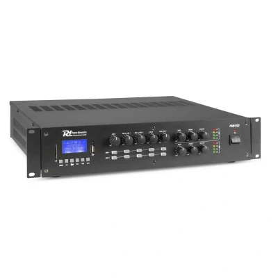 Afbeelding van Power Dynamics PRM1202 2 zone 100V versterker 2x 120W