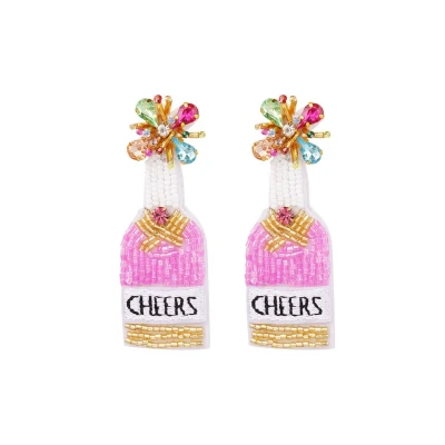 Afbeelding van Bijoutheek Oorknoppen Cheers Fuchsia