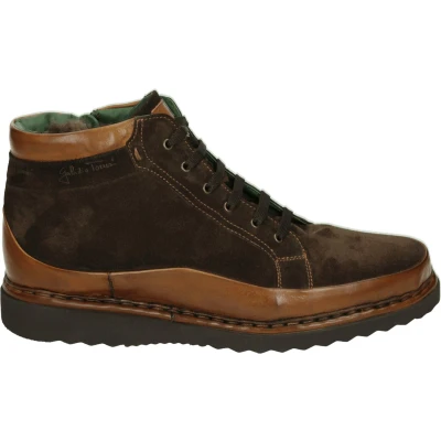 Afbeelding van Galizio Torresi 3620448 Heren sneakersHeren veterschoenVrije tijd half hoog Kleur: Bruin Maat: 42