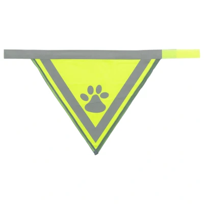 Afbeelding van Trixie Reflecterende Bandana Geel Hondenkleding 29 42 cm