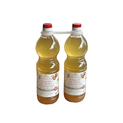 Afbeelding van Appelazijn moeder appelciderazijn bio modena acetum zonder conserveringsmiddelen en Bio, ongefilterd niet gepasteuriseerd 2 l (2 x 1 flessen) het beste voor je