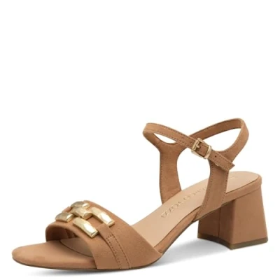 Afbeelding van MARCO TOZZI 2 28381 44 damessandalen met hak, beige, 40 EU