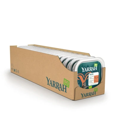 Afbeelding van 16x Yarrah Bio Alu Paté Grainfree Kattenvoer Nat Kip&amp;Eend 100 gr