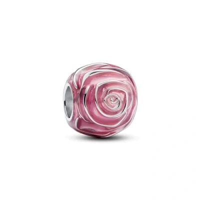Afbeelding van Pandora Moments Rosafarbene Blühende Rose Charm aus Sterling Silber, Kompatibel mit Armbändern, 793212C01