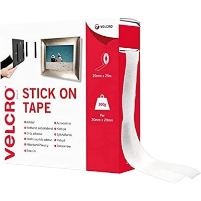 Afbeelding van VELCRO® VEL EC60354 Klittenband Om vast te plakken Haak en lusdeel (l x b) 25000 mm 20 Wit 25 m