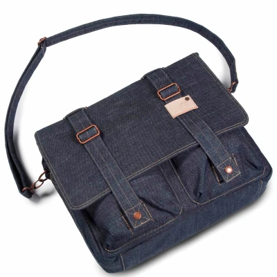 Afbeelding van Kansas Messenger Bag Denim 12L Blauw