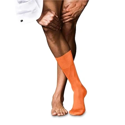 Afbeelding van FALKE No. 9 Pure Fil d&#039;Ecosse herensokken rood (fire) Maat: 39 40
