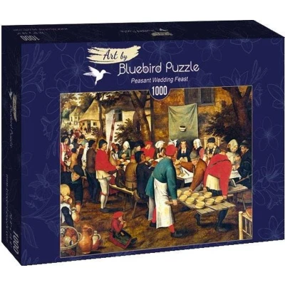 Afbeelding van Pieter Breughel Jr De boeren bruiloft (1000 stukjes, kunst puzzel)