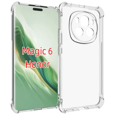 Afbeelding van Honor Magic 6 Lite Hoesje Siliconen en TPU (zacht) iMoshion Backcover/Softcase Transparant Telefoonhoesje