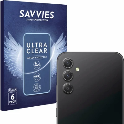 Afbeelding van Savvies Screenprotector voor Samsung Galaxy A34 5G Enterprise Edition (ALLEEN Camera Lens) Folie Beschermfolie transparant (6 Stuks)