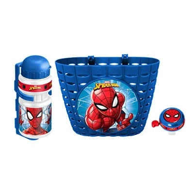 Afbeelding van fietsaccessoireset marvel spider man junior blauw 3 delig