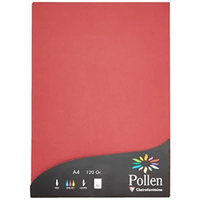Afbeelding van Clairefontaine Ref 4293C Stuifmeel gekleurd papier (Pack van 50 vellen) A4 (210 x 297mm), 120gsm papier, inkjet &amp; laser printer compatibel, zuurvrij kastanjebruin