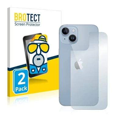 Afbeelding van BROTECT Screenprotector voor Apple iPhone 14 (Achterkant) Folie Beschermfolie matte (2 Stuks)