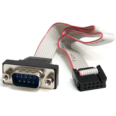 Afbeelding van StarTech.com 40cm 9 pins Serieel Mannelijk naar 10 Moederbord Inbouwpaneel Kabel
