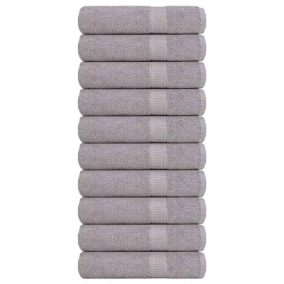 Afbeelding van VidaXL Handdoeken 10 st 50x100 cm 360 g/m² 100% katoen grijs