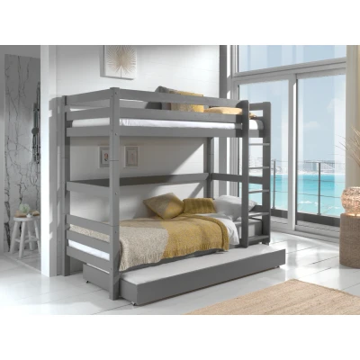 Afbeelding van LUCEVI Pino Stapelbed H180CM + Rolbed Grijs 90x200 cm