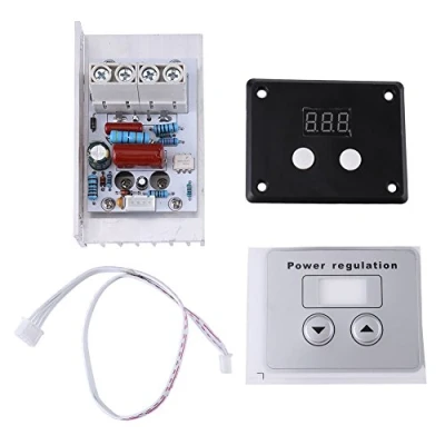 Afbeelding van Dimmerschakelaar, 10.000 W SCR digitale spanningsregelaar, toerentalregeling, dimmer, thermostaat, AC 220 V, 80 A