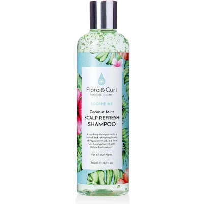 Afbeelding van Flora &amp; Curl Sooth Me Coconut Mint Scalp Refresh Shampoo