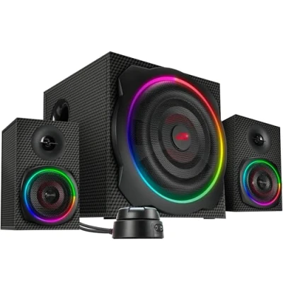 Afbeelding van Speedlink Gravity Carbon 2.1 RGB Speaker Subwoofer System Black