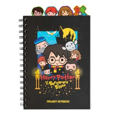 Afbeelding van Grupo Erik A5 Project Notebook With 4 Dividers Harry Potter Dividers, Planner, Notepad Merchandise, Stationery, Gifts