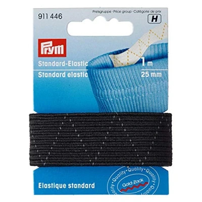 Afbeelding van Prym standaard elastiek 25 mm / 1 meter zwart