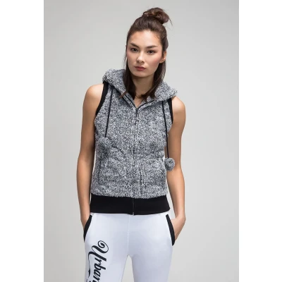 Afbeelding van Urban Classics Bodywarmer, Dames, Maat: Small, Blk/wht