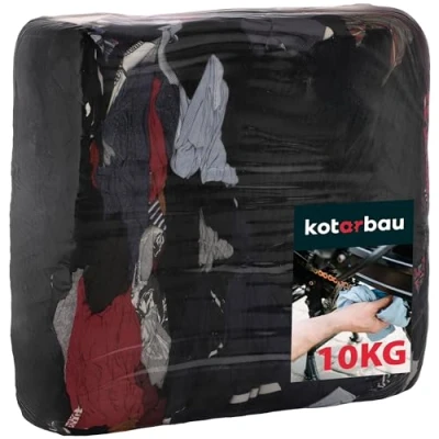 Afbeelding van KOTARBAU® Reinigingsdoeken, 10 kg, katoen, poetsdoeken, autopoetsdoeken, industriële werkplaats, doeken, vaatdoeken, keukendoeken, haarddoeken, autoverzorgingsset