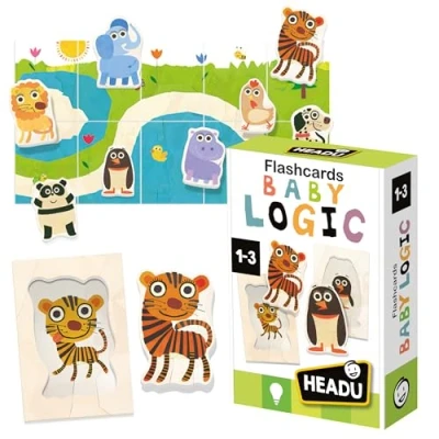 Afbeelding van Headu Flashcards Logic Baby animals (MU23813)