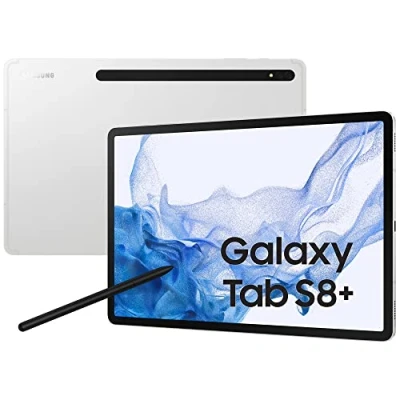 Afbeelding van Samsung Galaxy Tab S8+ 5G SM X806B LTE 256 GB 31,5 cm (12.4&quot;) Qualcomm Snapdragon 8 Wi Fi 6 (802.11ax) Android 12 Zilver