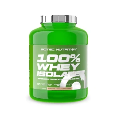 Afbeelding van Scitec Nutrition 100% Whey Isolate Pure Protein Power met BCAA&#039;s Glutamine &amp; Arginine Suiker Glutenvrije Formule, 1816 g, Koekjes Crème