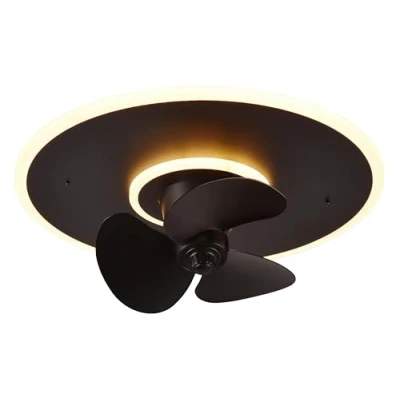Afbeelding van REALITY NYBRO Ventilator Zwart mat incl. 1x SMD 30W