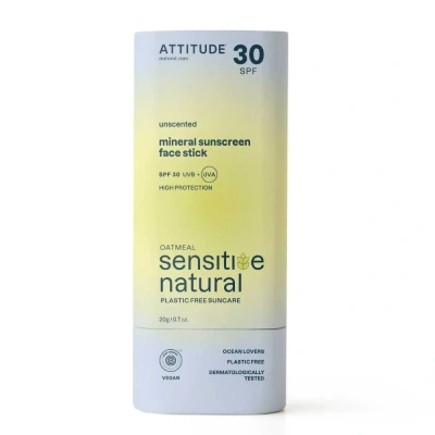 Afbeelding van Attitude Sunly Sensitive Sunscreen Face Stick Unscented 30 SPF 20g
